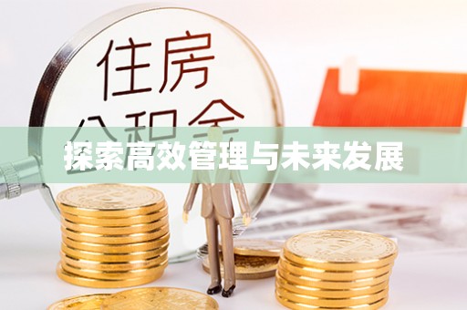 市中区探索高效管理与未来发展