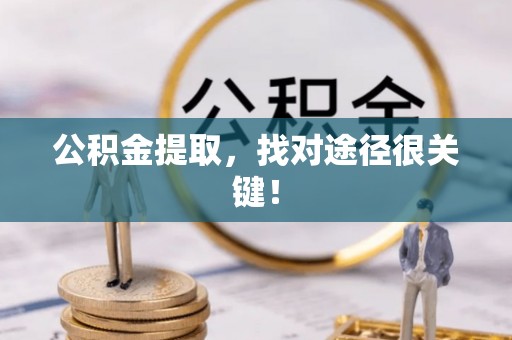 市中区公积金提取，找对途径很关键！