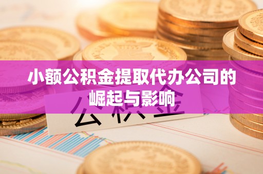 市中区小额公积金提取代办公司的崛起与影响